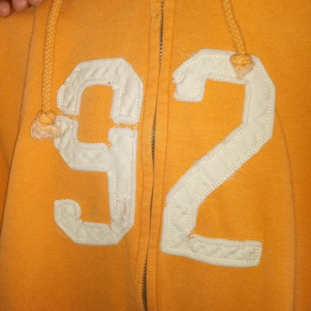 Abercrombie & Fitch Long Sleeve Orange Hoodie #92 Large Pre-owned / Unworn - Picture 4 of 8